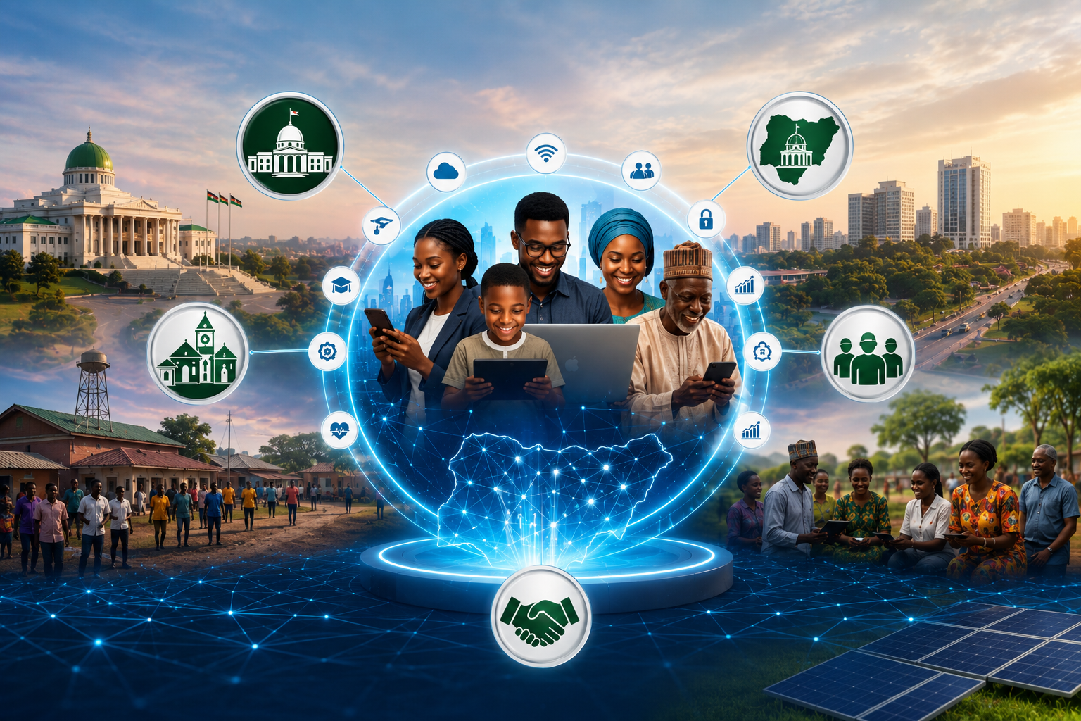 Digital Map of Nigeria Representation